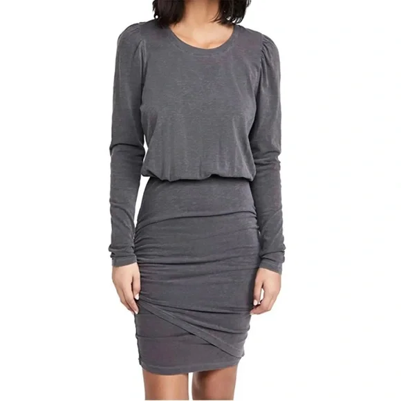sundry ruched dress Sundry Asymmetrical Ruched Mini Dress In Pink In Paradise - 70% Off
